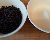 A picture of step 1 of Elderberry Jam.