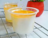 Foto langkah ke 6 dari resep Puding Sutra Toping Sirup Jeruk (5 bahan, 136 kalori percup).