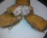 Foto del paso 2 de la receta: berengenas rellenas de beicon jamon york y queso en crema y enpanadas 