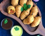 ભરેલા મરચા ના ભજીયા તળ્યા વગર (Stuffed Chili Pakoda without Fry Recipe In Gujarati) રેસીપી સ્ટેપ5ફોટો