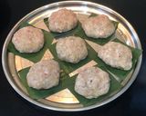 Hình bước làm 3 của món Chả Cốm Tôm Thịt
