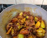A picture of step 8 of Kakrol aloo sabzi.