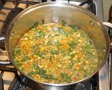 A picture of step 3 of Lentil and Swiss Chard Soup (Vegan).