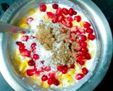 A picture of step 3 of Anar corn raita.