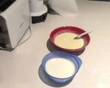 A picture of step 1 of Firni recipe.