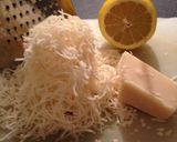 A picture of step 6 of Pea and Pancetta Pasta Risotto.
