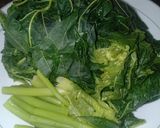 Foto langkah ke 1 dari resep Daun pepaya rebus tetap hijau.