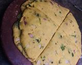 A picture of step 1 of Crunchy Aloo triangle pakoda.