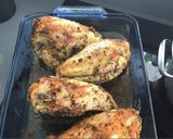 A picture of step 4 of Chicken Breasts with Herb Basting Sauce.