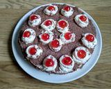 A picture of step 9 of Chocolate Black forest cake.
