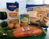 A picture of step 1 of Chicken-corn soup.