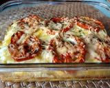 Foto del paso 4 de la receta Pastel de calabacín, tomate, york y queso