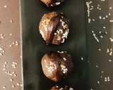 A picture of step 4 of Chocolate sesame wheat ladoo.