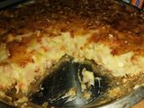Tarta de puerro, jamón y queso
