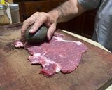 A picture of step 1 of Argentinian-Style Beef Milanesa.