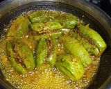 A picture of step 5 of Bharwa parwal ki sabji with besan.