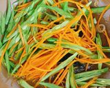 Hình bước làm 2 của món Cầu vồng sau mưa - món chay