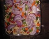 A picture of step 3 of Steamed noodles with red bell pepper #OneAfrica.