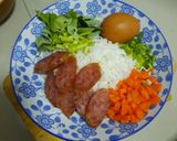 รูปขั้นตอนการทำที่ 1 ของ ข้าวผัดกุนเชียง