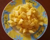 A picture of step 1 of Mother's day special.... Mango Halwa 😊😊😊.