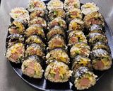 A picture of step 1 of Sushi Rolls with Japanese Rice.