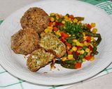 Zabpelyhes tojásfasírt párolt zöldséggel     #fittvagyzsir recept fázis 12 fotója