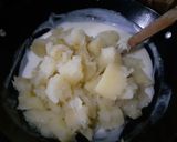 Foto langkah ke 5 dari resep Bubur Singkong Thailand Melted Kental Simple Tanpa Daun Pandan.
