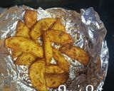 A picture of step 2 of Air Fryer Potato Wedges.