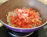 A picture of step 6 of Akuri (Parsi Scrambled Egg).