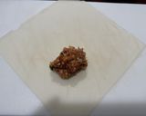 A picture of step 2 of Longanisa Lumpiang Shanghai.