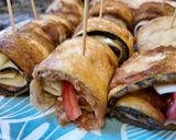 Foto del paso 6 de la receta: Rollitos de calabacín rebozados y rellenos