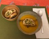 Une image de l'étape 7 de Soupe de légumes et croûtons à ail.