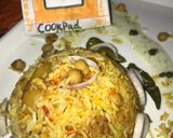 A picture of step 5 of Chana biryani.
