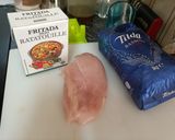 Foto del paso 1 de la receta Pollo, arroz y pisto