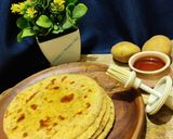 A picture of step 4 of Potato and cheese flatbread.
