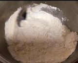 A picture of step 2 of Super Easy Apple Cake (no need batter).