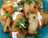 A picture of step 5 of Garlic potato.