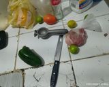 Foto del paso 2 de la receta: Cerdo Caribe con pimentón papas y jugo de sandía