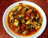 Hình bước làm 4 của món Ba chỉ sốt cà chua