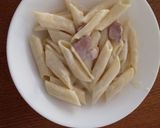 Pas rețetă Paste (penne) carbonara 2 fotografie