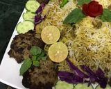 A picture of step 5 of Qeeme ki biryani.
