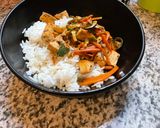 Une image de l'étape 9 de 🥕Riz 🍚 Fête 🥳 Légumes de Saison et Tofu🫛🌶️🫜🍃🥸🍚🌾.