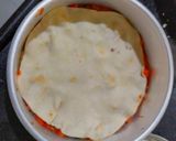 A picture of step 4 of Veg lasagna.