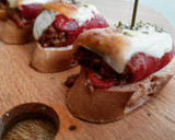 Foto del paso 6 de la receta: Pincho de pimiento del piquillo relleno de boloñesa con queso