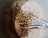 A picture of step 3 of Heart chocolate cake.