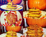 Foto del paso 9 de la receta: Pancakes de calabaza 🎃 y SALSA de caramelo con calabaza y maní