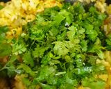 A picture of step 5 of Garlic masala rice.