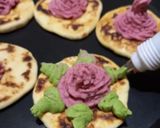 A picture of step 7 of Mini Pita Bread With Colourful Hummus.