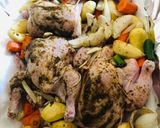 صورة لخطوة 2 من وصفة صنية دجاج 🐓 مع البطاطا والجزر روووعه 👌🏼😋