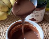 รูปขั้นตอนการทำที่ 3 ของ Protein chocolate sauce with banana baked